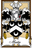 Scottish Coat of Arms Bookplate for Martin
