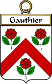 French Coat of Arms Badge for Gauthier