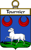 French Coat of Arms Badge for Tournier