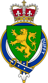 British Garter Coat of Arms for Duffy (Ireland)