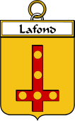 French Coat of Arms Badge for Lafond