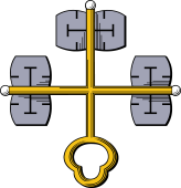 Keys (Cross) Double Claved