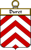 French Coat of Arms Badge for Duret