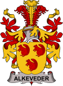 Coat of arms used by the Danish family Alkeveder