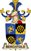 Republic of Austria Coat of Arms for Berchtold de Saxengang