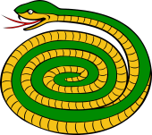 Serpent Coiled, Intortant, or Wreathed
