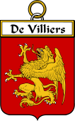 French Coat of Arms Badge for De Villiers (Villiers de)