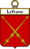 French Coat of Arms Badge for Lefranc (Franc le)
