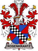 Coat of arms used by the Danish family Rosenkrantz