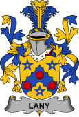 Irish Coat of Arms for Lany or Laney