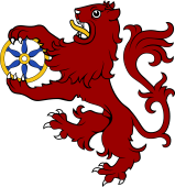 Lion Rampant Holding Betw the Forepaws TMP