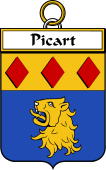 French Coat of Arms Badge for Picart