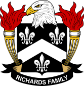 Coat of arms used by the Richards family in the United States of America
