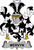 Irish Coat of Arms for Mervyn