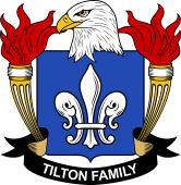 Coat of arms used by the Tilton family in the United States of America