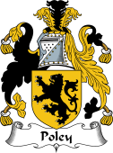 English Coat of Arms for the family Poley