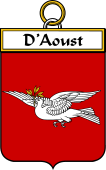 French Coat of Arms Badge for d'Aoust
