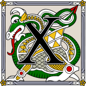 Heraldic Alphabet X