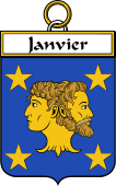 French Coat of Arms Badge for Janvier