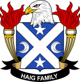 Coat of arms used by the Haig family in the United States of America