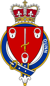 British Garter Coat of Arms for Dunn (Scotland)