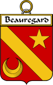 French Coat of Arms Badge for Beauregard