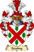 Irish Family Coat of Arms (v.23) for Keating or O'Keaty