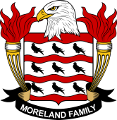 Coat of arms used by the Moreland family in the United States of America