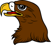 Falcon or Hawk Head Erased