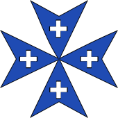 Cross, Malta Cross Pierced at Ends
