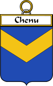 French Coat of Arms Badge for Chenu