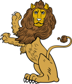 Lion Sejant Erect Guardant