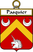 French Coat of Arms Badge for Pasquier