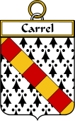 French Coat of Arms Badge for Carrel