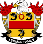 Coat of arms used by the Lemmon family in the United States of America