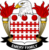 Coat of arms used by the Emery family in the United States of America