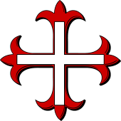 Flory Surmounted of a Plain Cross
