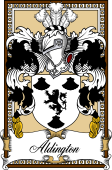 Scottish Coat of Arms Bookplate for Aldington