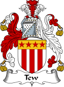 English Coat of Arms for the family Tew