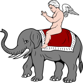 Elephant Passant-Blanket-Cherub