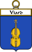 French Coat of Arms Badge for Viard