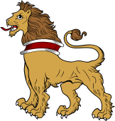 Lion Statant Collared