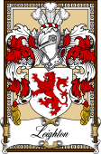 Scottish Coat of Arms Bookplate for Leighton