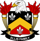 Coat of arms used by the Ellis family in the United States of America