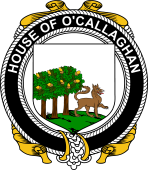 Irish Coat of Arms Badge for the O'CALLAGHAN family