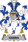 Irish Coat of Arms for Hanna or O'Hanna