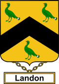 English Coat of Arms Shield Badge for Landon