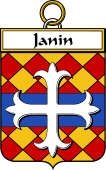 French Coat of Arms Badge for Janin