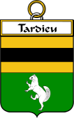 French Coat of Arms Badge for Tardieu