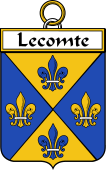 French Coat of Arms Badge for Lecomte (Comte le)